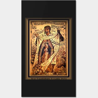 Our Lady of Guadalupe Virgin Mary Mexico Tilma Juan Diego Posters and Art